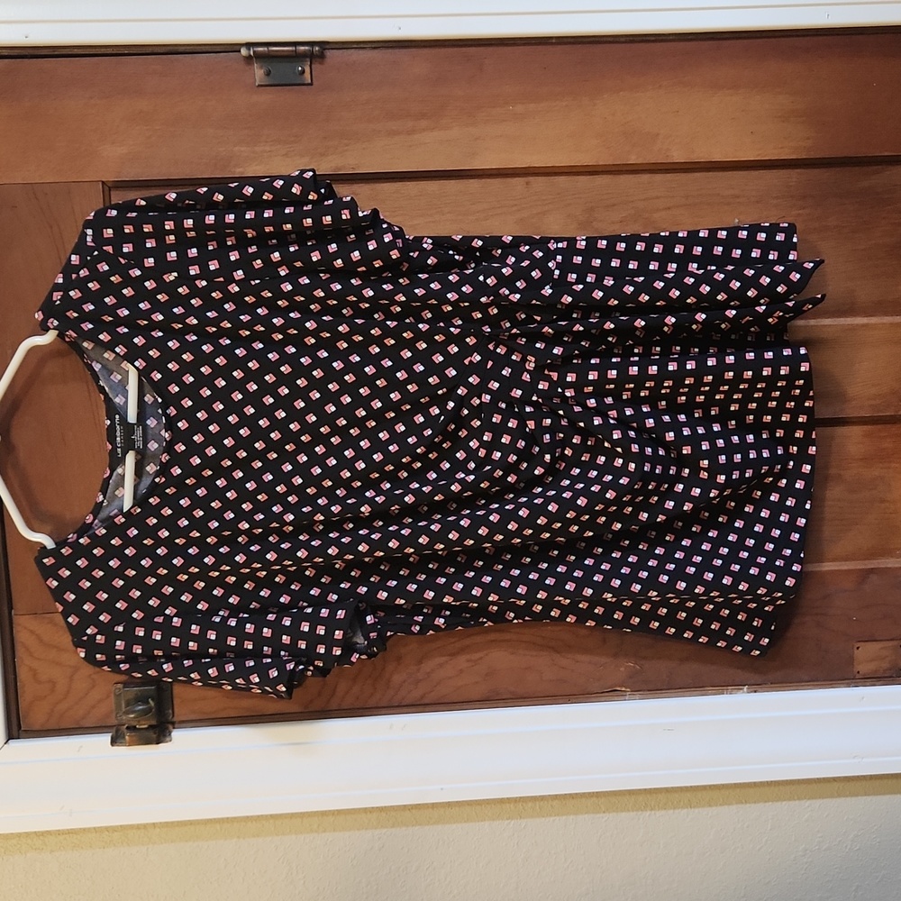Liz Claiborne Career Sinched Bunches Top Large